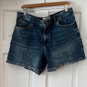Fatface Dark Blue Denim Shorts